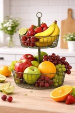 ETAGERE 50x30cm gr&uuml;n Metall Dekoschake Metalletagere Obstschale Kuchentablett 12