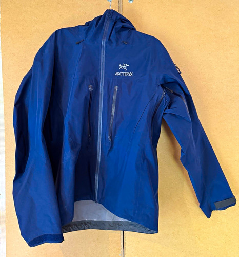 Arc'teryx Alpha SV Gore-Tex Hardshell Hoody Full Zip Men’s Size M Navy