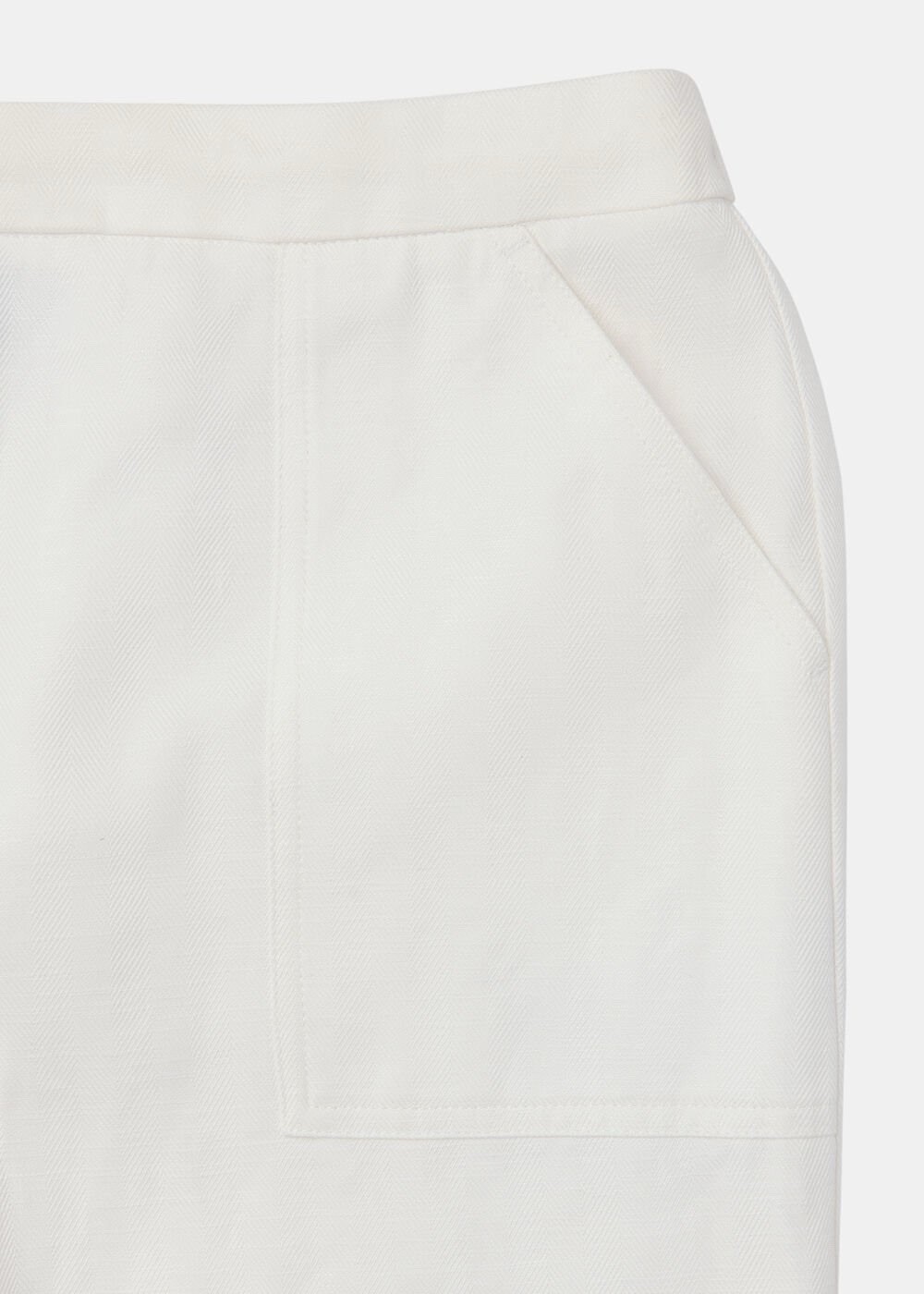 Whistles Petite White Leona Linen Blend Trouser Size 10 RRP £109 New With Tags image 5