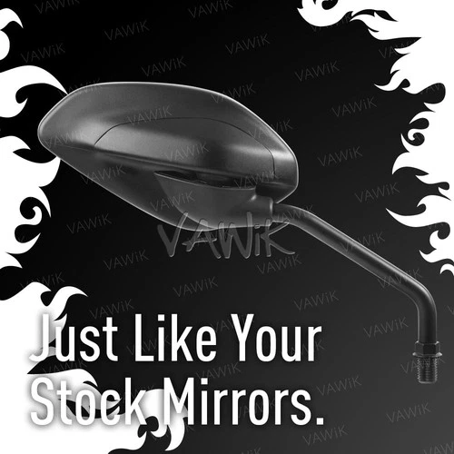 VAWiK OE replace Black Right Hand Mirror FD320 fits Ducati Scrambler 800 15'-