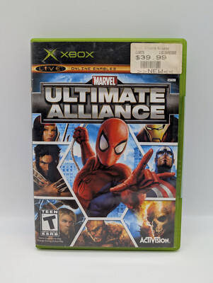 Marvel: Ultimate Alliance (Microsoft Xbox, 2006) W/MANUAL, MAIL IT TOMORROW