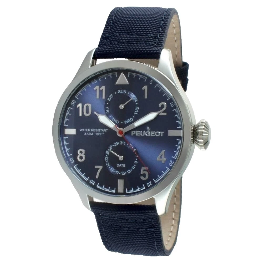 Наручные часы в серебряном корпусе Peugeot