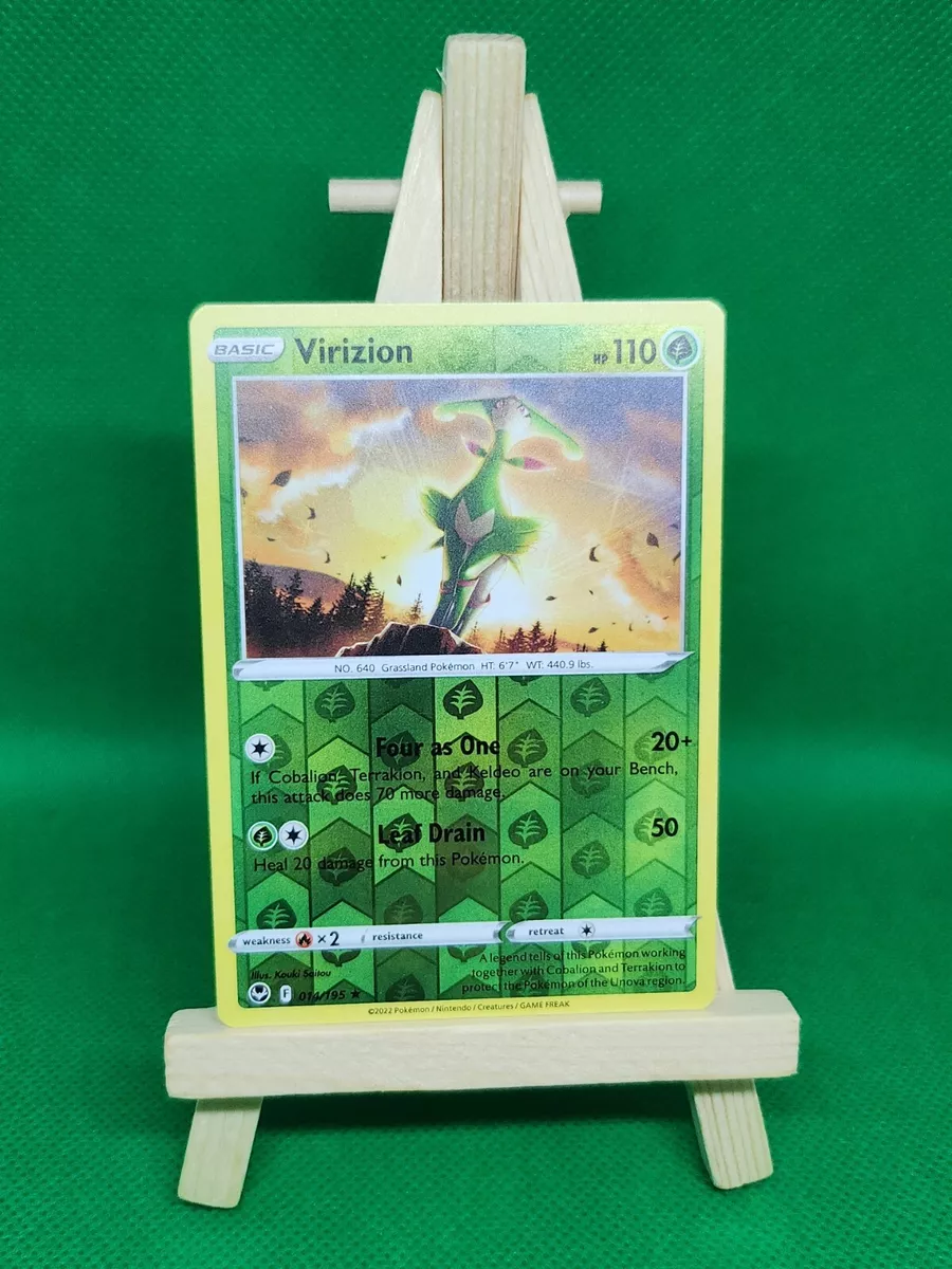 Virizion 014/195 NM / M - RARE Silver Tempest Pokemon Card $2 Flat Shipping