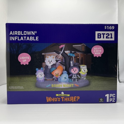 Halloween Giant BT21 BTS Airblown Light Up Yard Inflatable 8.5 Ft Wide New - 第 1/6 張圖片