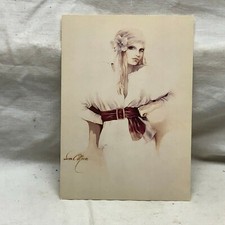 Vintage Postcard Sara Moon Print Girl With Headwrap Gypsy Style Yvette 1980