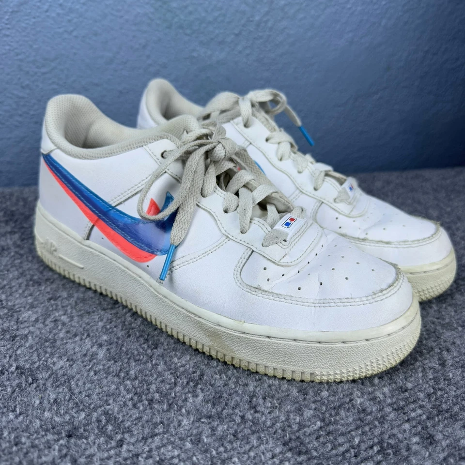 Nike Air Force 1 3D Glasses Low Trainers BV2551-100 White Sz 6Y Shoes Sneakers - Image 3 of 4