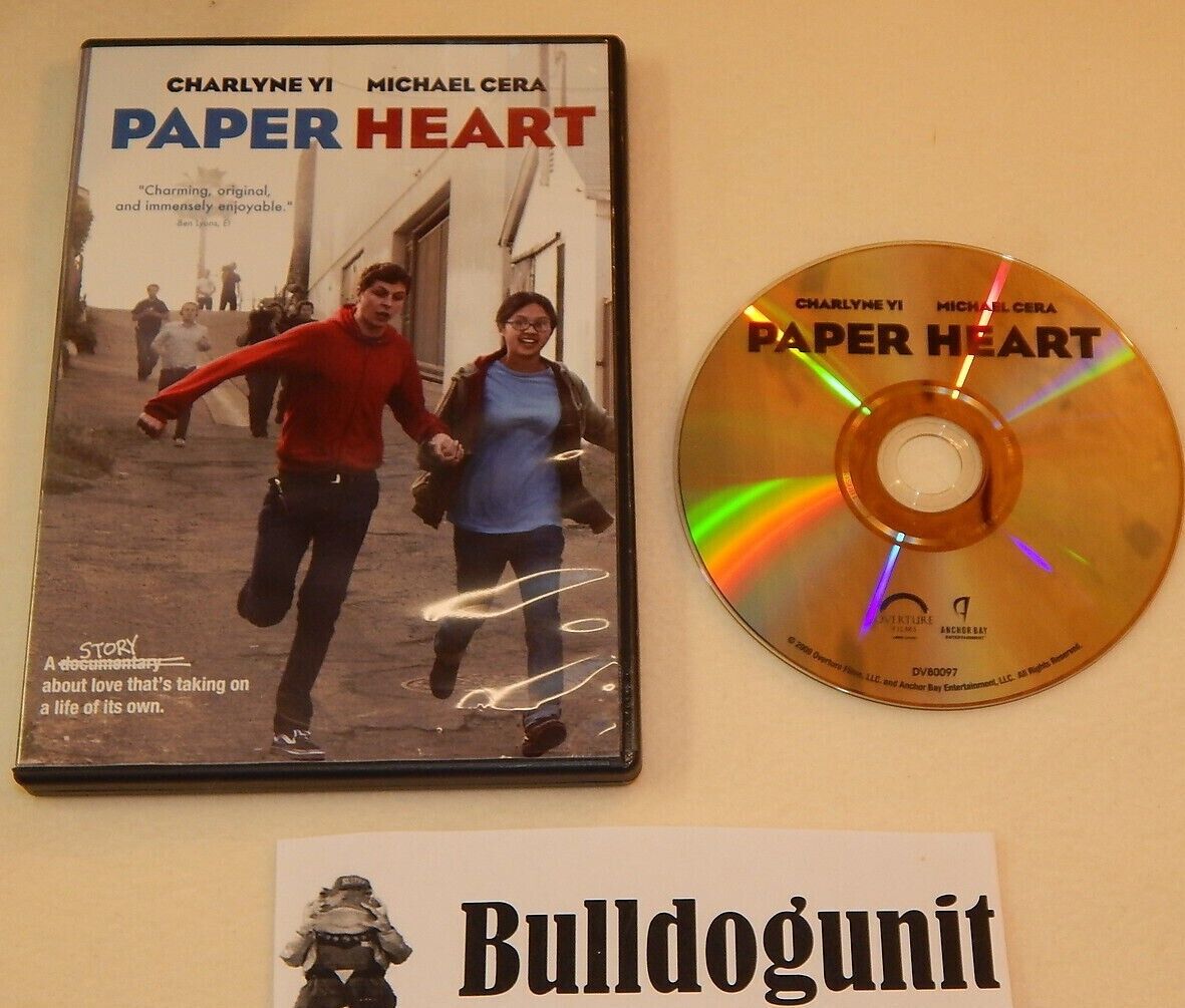 Paper Heart Dvd w/ Case Michael Cera Charlyne Yi Movie Paper Heart Dvd w/ Case Michael Cera Charlyne Yi Movie
