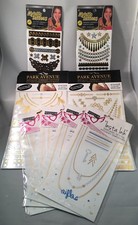 ASSORTED LOT OF METALLIC JEWELRY TATTOOS Total 340 Individual Tattoos.