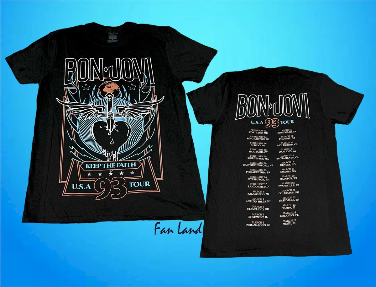 Bon Jovi Tour Shirt In Men's T-Shirts for sale | eBay
