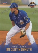 2017 Biloxi Shuckers Dustin DeMuth RC Rookie Milwaukee Brewers
