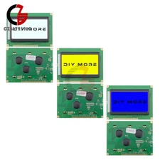 5V 12864 LCD Display Module 128x64 Dots Graphic Matrix Yellow White Blue Display