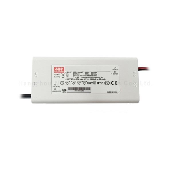 PCD-60-1750B Netzteil: Impuls Led 59,5W 20-34VDC 1750Ma 180-295VAC IP42 Mean Wel-image