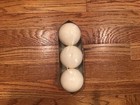 Pack Of 3 Three Yummi Unscented Round Ivory Candles — photo 2