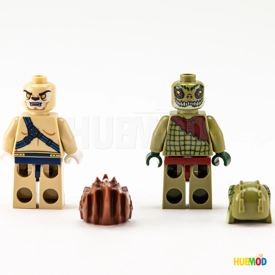 LEGO Leyendas de Chima Crawley Cocodrilo y León Lennox Minifigura Minifigura Minifigura Foto 3 de 3