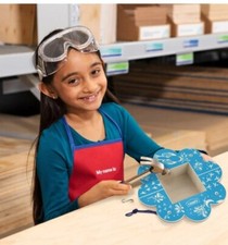 Lowe's DIY Kids Workshop Flower Bird Feeder Kit w Patch Apron MAR 2024