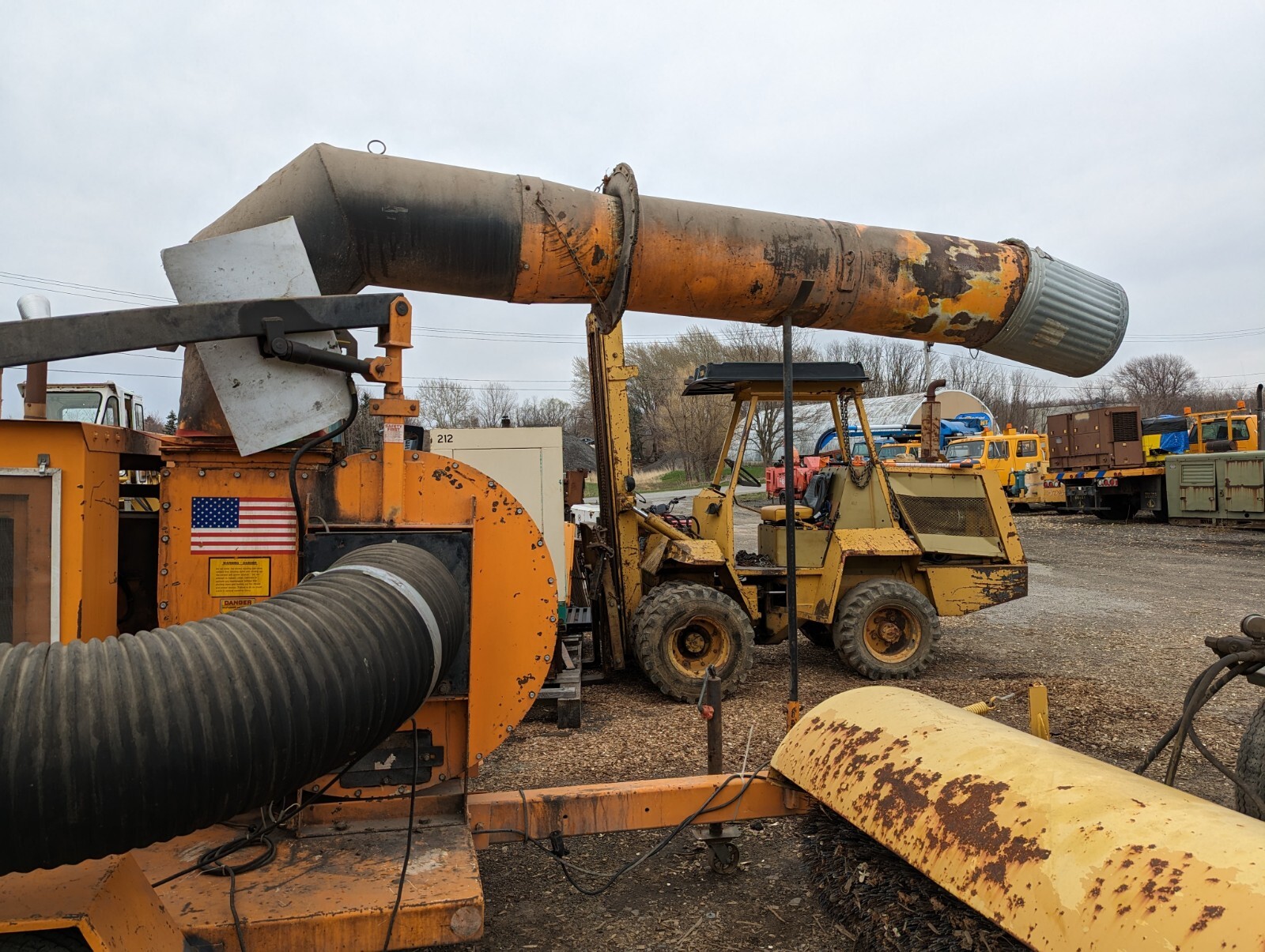 Tarco Leaf Loader Vac Trailer Mounted Deere Diesel Vacuum eBay