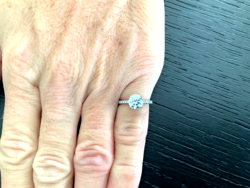 Tiffany & Co Platinum NOVO Round Diamond Engagement Ring 1.43 CT G VS1 $27k NEW - Picture 5 of 13