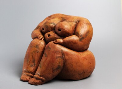 Sculpture Grosse Nana En Papier Mâché - Rouge, Art Moderne XXème, Occasion