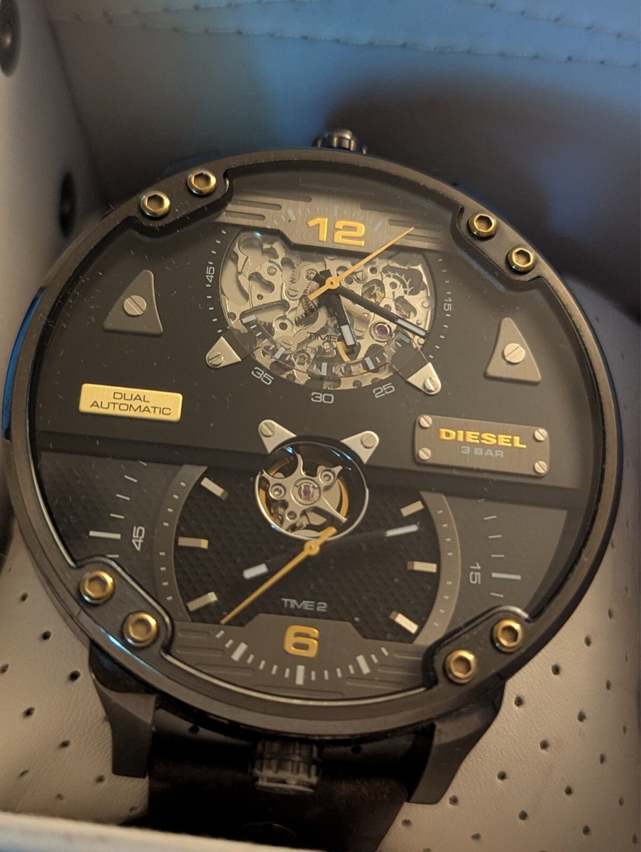 Rare Diesel DZ7365 Double Automatic Movement Dual Time Zone