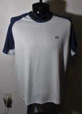 LAYER 8 Ivory Blue Short Sleeve Compression T-Shirt Size 2XL 50-52