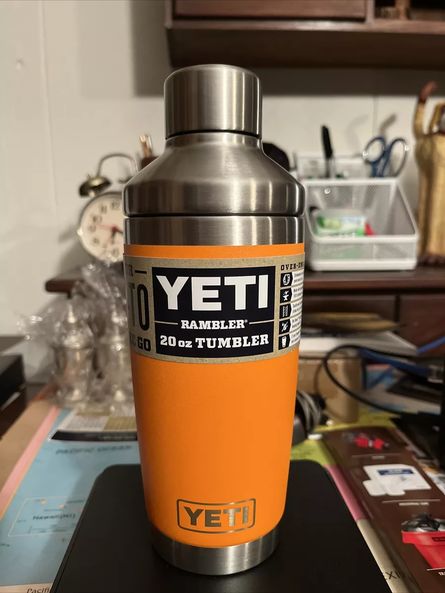 YETI 20oz Rambler Cocktail Shaker King Crab Orange .NWT Rare