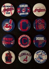 Cleveland Indians Individual Magnets 1 1/2" Round - Choose From 12 Designs