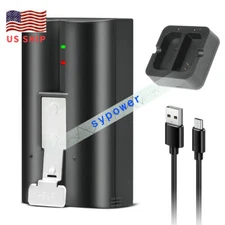 1-Pack Replacement Battery with 1 Charger Station for Ring-Doorbell Camera 2/3/4