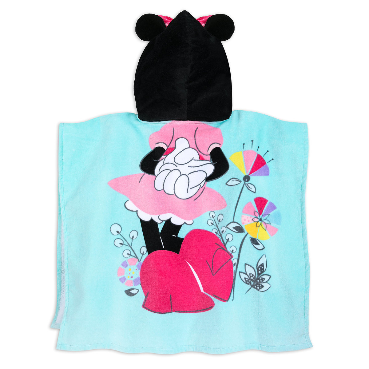 NWT Disney Store Minnie Mouse Hooded Towel Beach poncho Bath Swim Pool no name