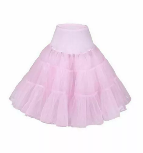 New 26" Retro Net Underskirt 50s Swing wedding Petticoat Rockabilly Tutu Skirt J - Picture 14 of 48
