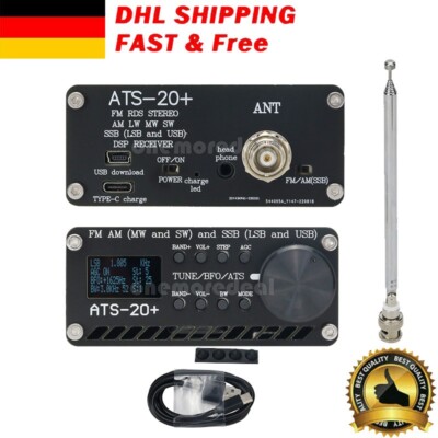 ATS-20+ Plus ATS20 V2 SI4732 DSP SDR Radio Receiver FM AM MW/SW & SSB LSB/USB DE