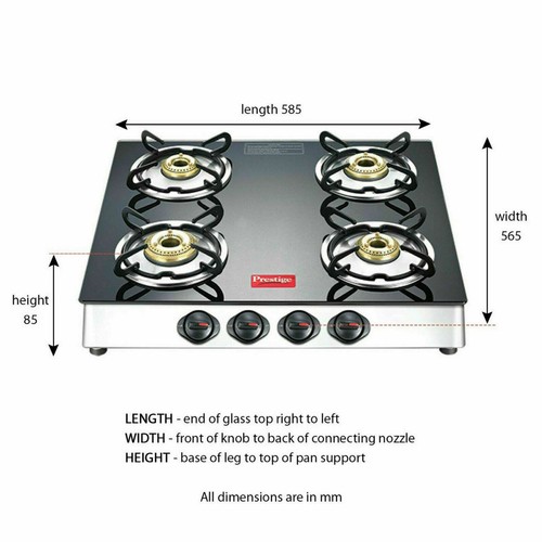 prestige marvel glass top 2 burner gas stove
