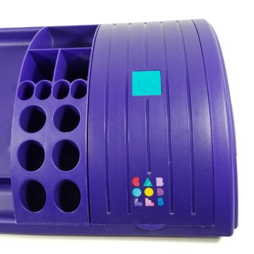 RARO Organizador Cosmético De Colección Caboodles Bandeja de Vanidad 2611 Soporte de Maquillaje Púrpura - Imagen 5 de 12