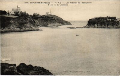 CPA SAINT-QUAY-PORTRIEUX Cliffes du Semaphore - Isle de la Comtesse (1296016)