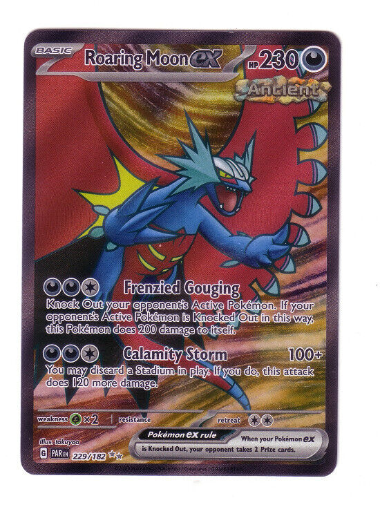 Pokemon Card - Roaring Moon ex Paradox Rift 229/182 Ultra