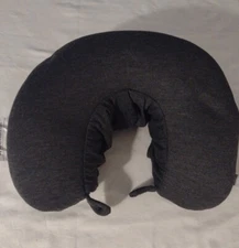 Made By Design Buckie Or Traveling Neck Pillow With A Hood Grey In Color New...