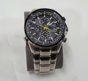 Men's Citizen Eco Drive WR200 World Chronograph Blue Angels Wristwatch