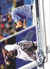 2017 Update Series #US147 Jose Alvarado/Austin Pruitt Tampa Bay Rays RC