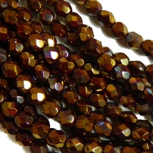24 Beads Firepolish Faceted Round Czech Glass Loose Strung Beads 6mm U-Pick - Picture 24 of 32