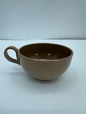 Vintage Melamine Tan Single Cup Unbranded EVC 3.75” X 2”