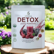 Berries Detox Juice Powder – 25 Single Serving Powder Packets 3.5g each
