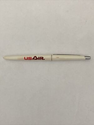 Vintage US Air Fly the USA on US Air Airline Push Button Pen - dry ink