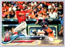 2018 Topps Series 2 Base # 620 Chris Young - Los Angeles Angels