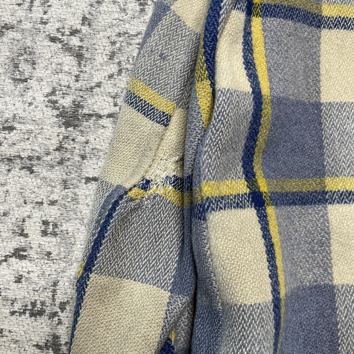Vintage 1930's 1940's Big Yank Plaid Wool Zip Up Jacket, 30's 40's