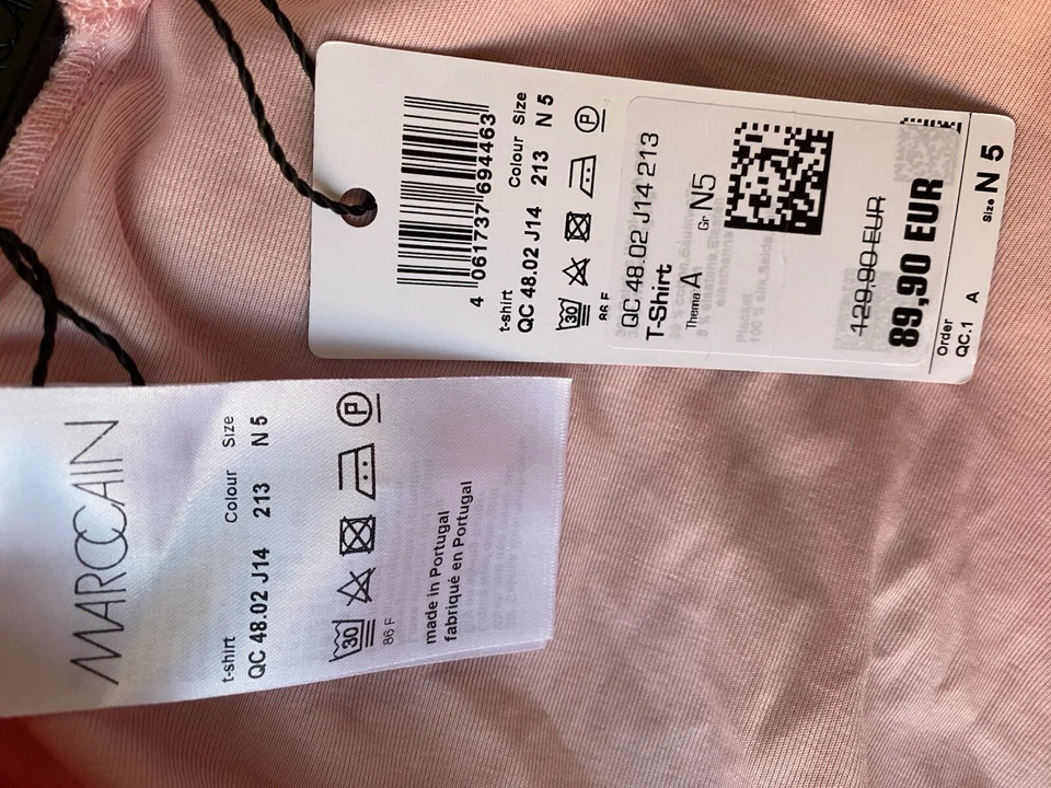 Neues Marc Cain Tshirt, Pink, Gr. 42, NP 129,90 Euro - Bild 3 von 4