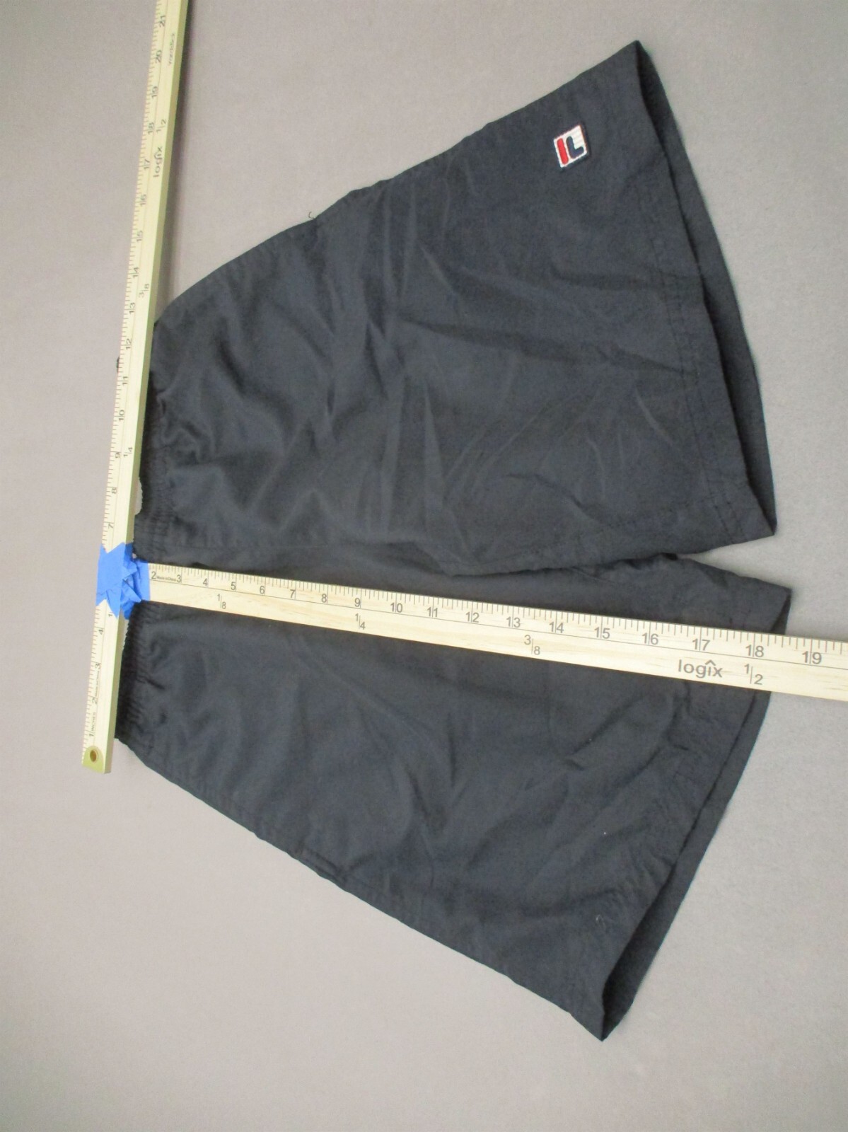 FILA Taglia M (8 10) Pantaloncini da corsa sportivi neri con tasca elasticizzati in vita 444