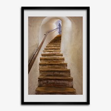 Tulup Photo on MDF Wall Decoration Art Living Room 70x100cm Stairs in Castle