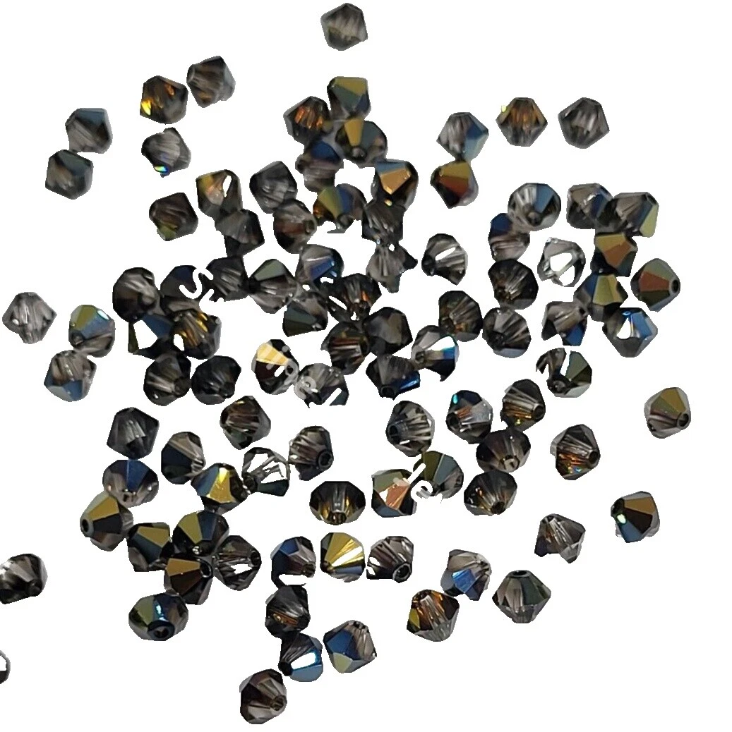 Bicone Glass Metallic Jewelry Making Beads