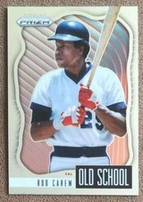 2021 Panini Prizm Old School #OS-5 Rod Carew California Angels Baseball Card HOF