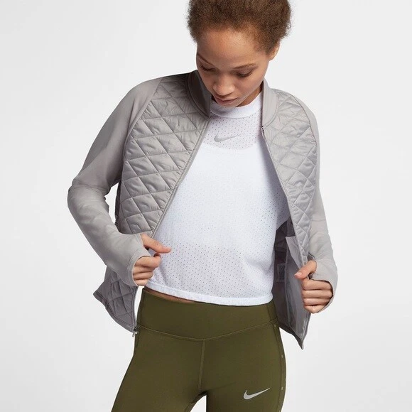 Nike Aerolayer Thermore Women s Lightweight Running Jacket Size L