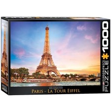 EuroGraphics Paris Eiffel Tower Puzzle 1000 Piece , Model:6000-0765, Black